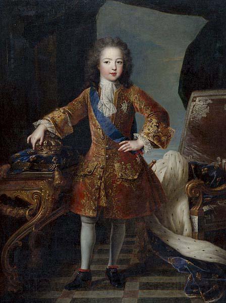 Circle of Pierre Gobert Portrait of King Louis XV of France as child Spain oil painting art